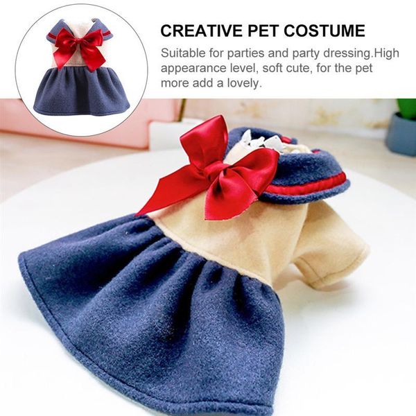 

dog apparel 1pc warm pet dress funny clothes lovely winter costume supply
