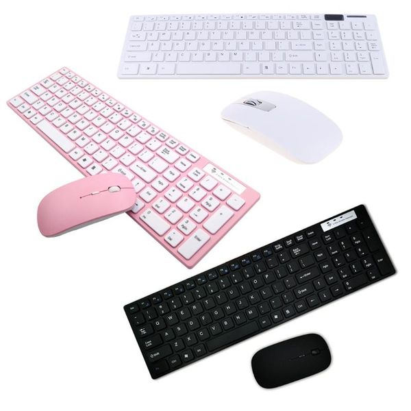 

universal silent ultra-thin 2.4g wireless keyboard and mouse set for lappc p9ye keyboards
