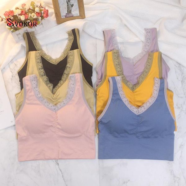 

tube v-neck lace solid color push up comfortable women camis crop bralette underwear bustiers & corsets, Black;white