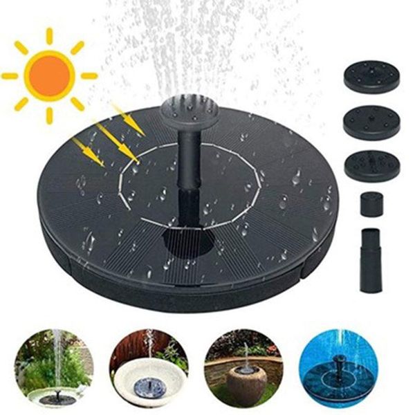 

solar power water fountain pump garden bird pond floating pool terrace decorative decorations