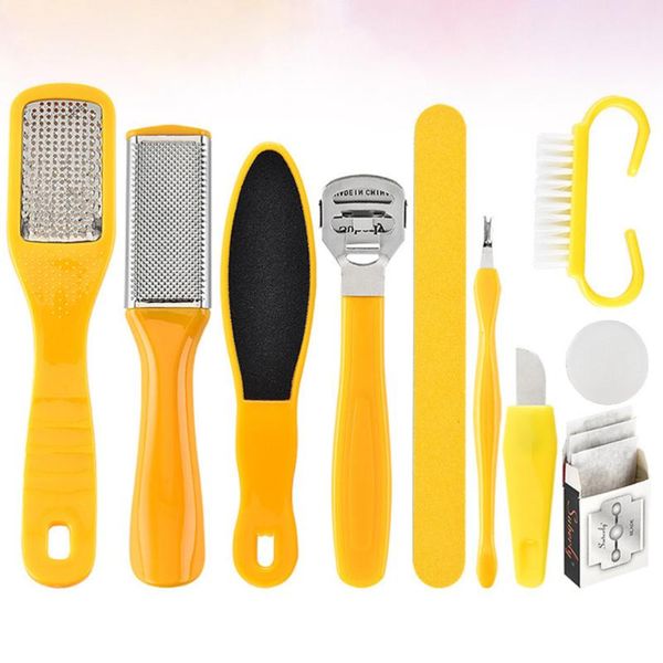 

set 10 in 1 pedicure tools professional foot files dead skin remover care kit nail