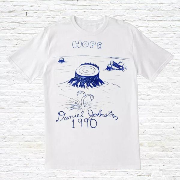 

daniel johnston t-shirt, White;black