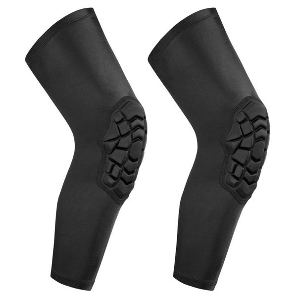 

sports knee pads non-slip warm outdoor riding climbing compression gear protection 1pair elbow &, Black;gray