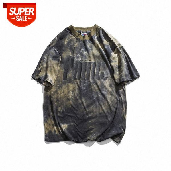 

summer men's t-shirt letter printing youth personality campus art camouflage short sleeve #cg4t, White;black
