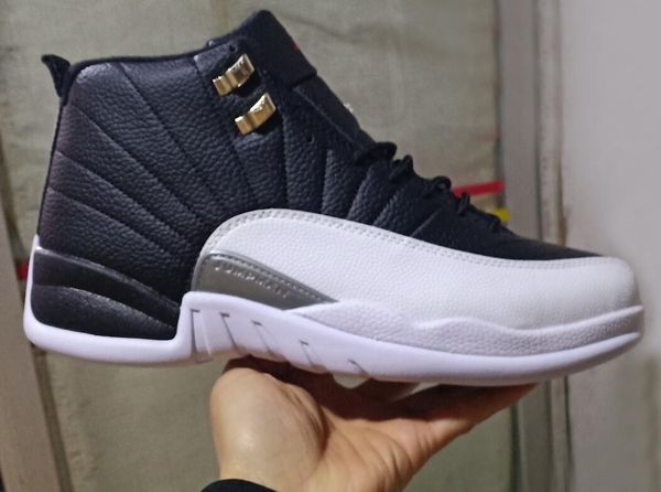 

12 playoffs mens basketball shoes 12s black varsity red-white outdoor sports sneakers trainers ct8013-006 us 7-13
