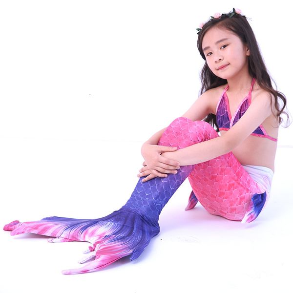

baby children's bikini swimsuit set primary school mermaid princess skirt, Black;white