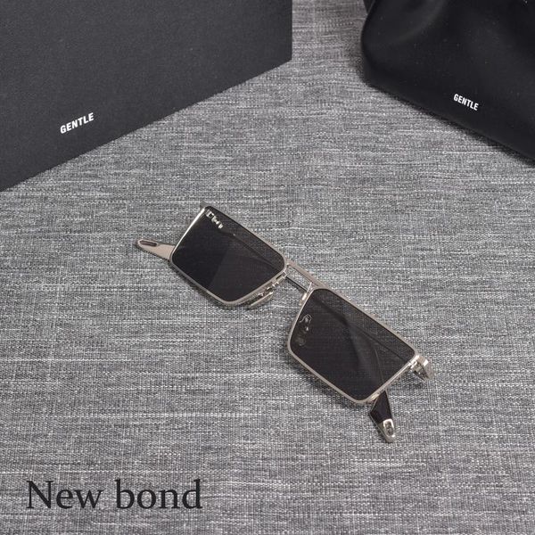 

sunglasses gm 2021 fashion square metal women men gentle bond uv400 lens sun glasses monster for, White;black