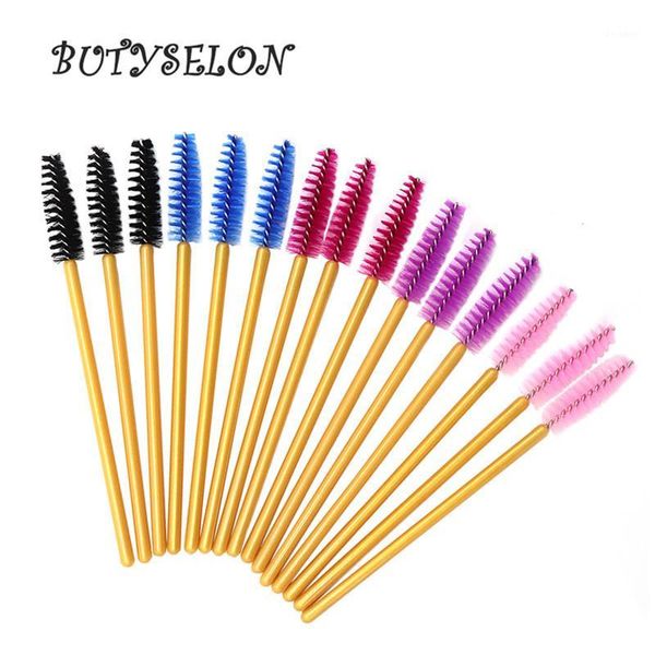 

200pcs handle disposable eyelash brushes extension mascara wands applicator wand eyes makeup tools1