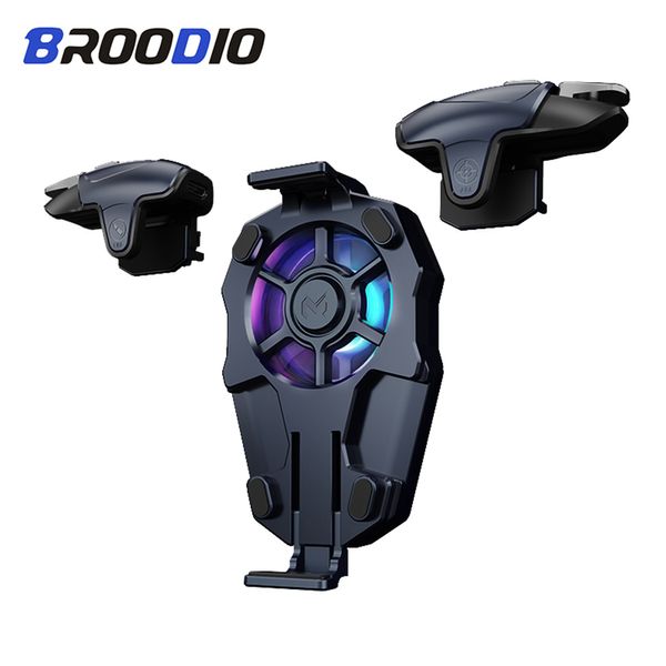 Broadio Gamepad Joystick Joypad Gatilho Botão de Fogo Apontar L1 R1 Key Shooter Controlador Pubg Telefone Móvel Jogo Pad