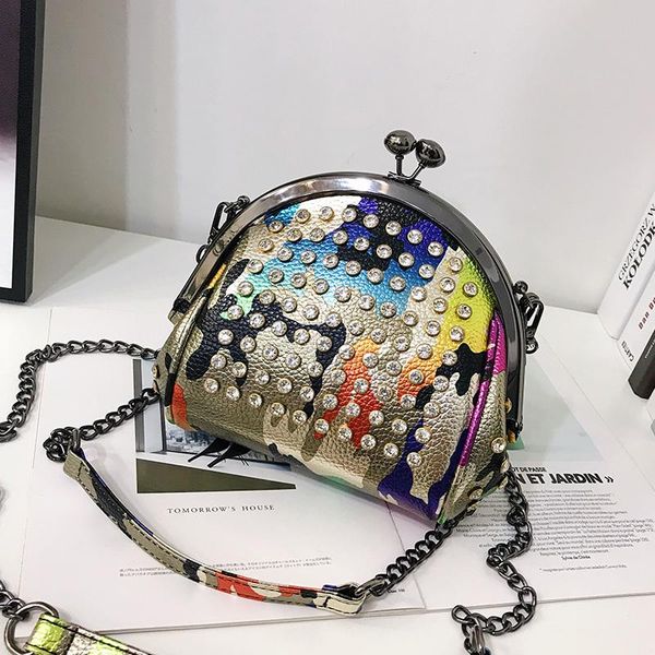

evening bags rhinestone shoulder bag crossbody for women chain purses and handbags multicolor designer japanese 2022