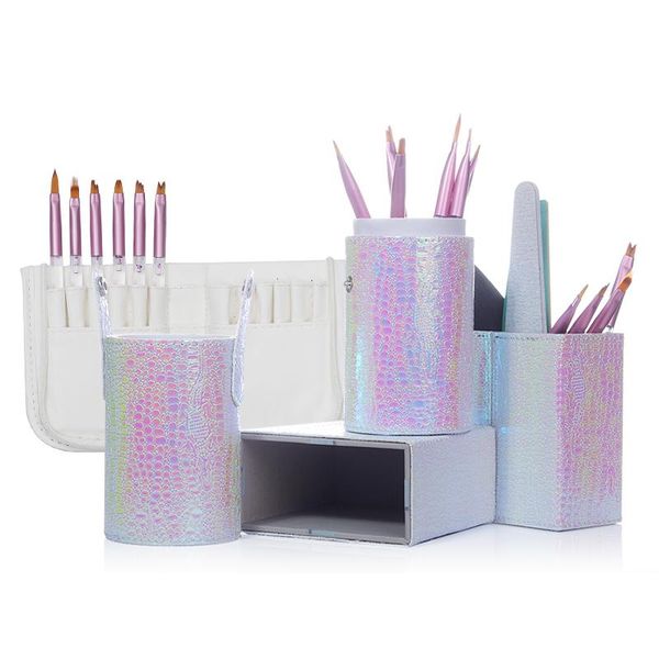 

nail art kits brush holder storage case bag cosmetic pen black makeup manicure tool accessory(bag only ,not including tool)