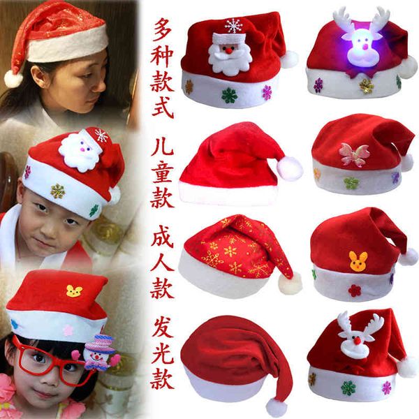 

christmas decoration red ordinary hat santa claus children's hat