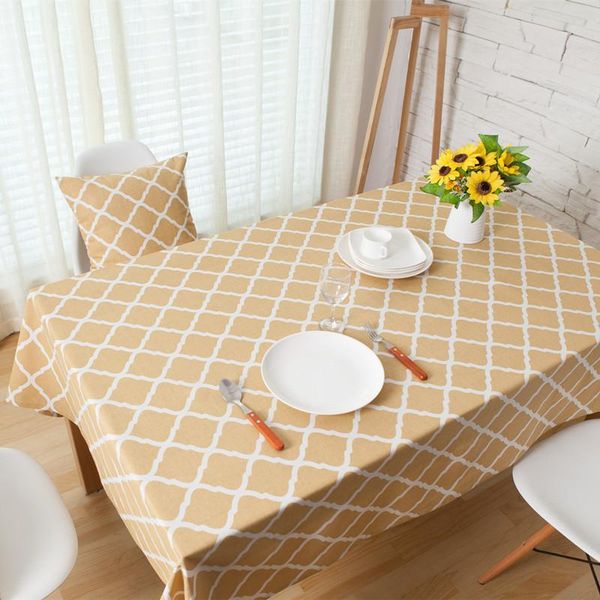 

yellow plaid table cover cloth set for dinning home decor toalha de mesa tafel decoratie maneteles para