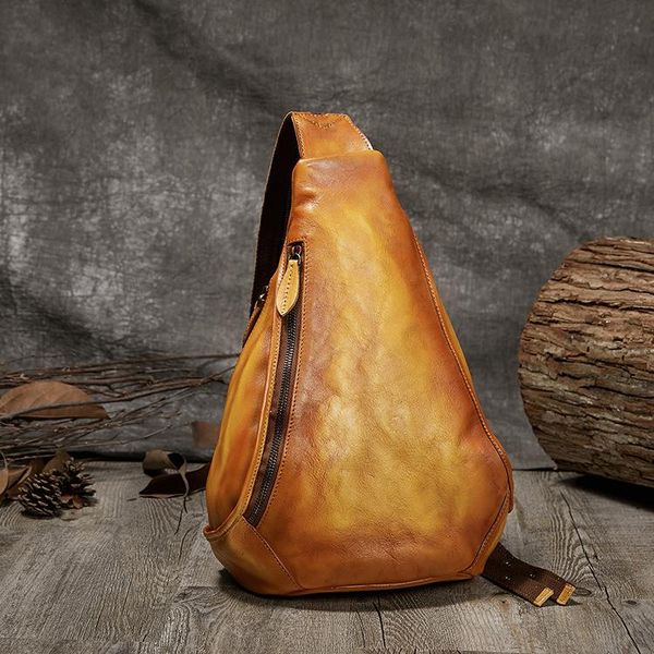 

outdoor bags cowhide leather backpack women brushed genuine vintage crossbody bag female retro simple design knapsack