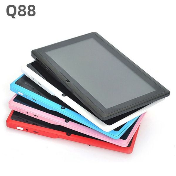 Q88 Fashion 7 inch Kids Tablet PC Android 4.4 512MB RAM 4GB ROM Allwinner A33 Quad Core Google MP3 MP4 Player Bluetooth Wifi