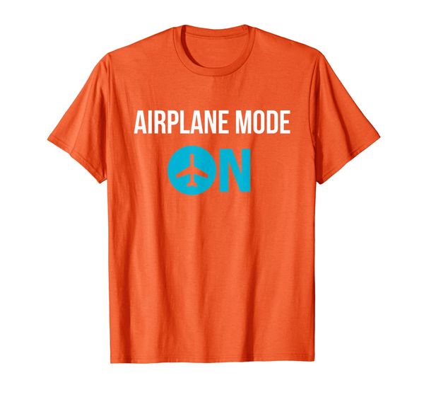 

airplane mode on t-shirt, cool vacation funny tee shirt, White;black