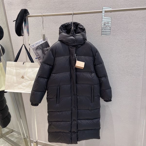 

long down jackets with hoodied warm casual trendy hoodie cap windproof puffer jacket mens teddy coat, Black