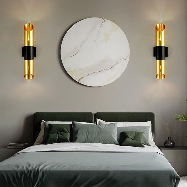 

wall lamp american industrial loft for bedroom bedside iron sconces up down led light living room study aisle stair lustre