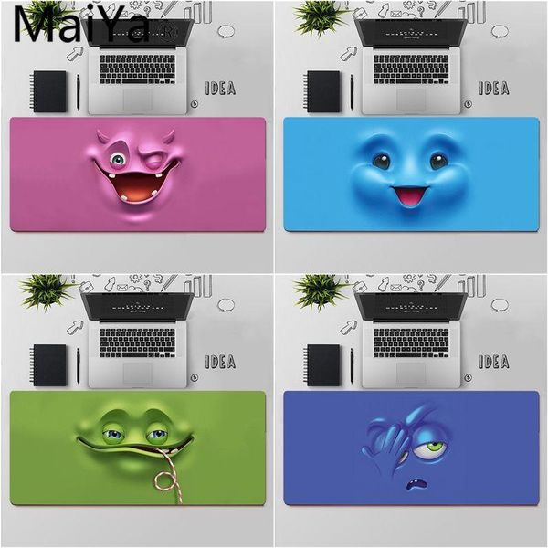 

mouse pads & wrist rests maiya 3d funny face durable rubber mat pad large keyboards