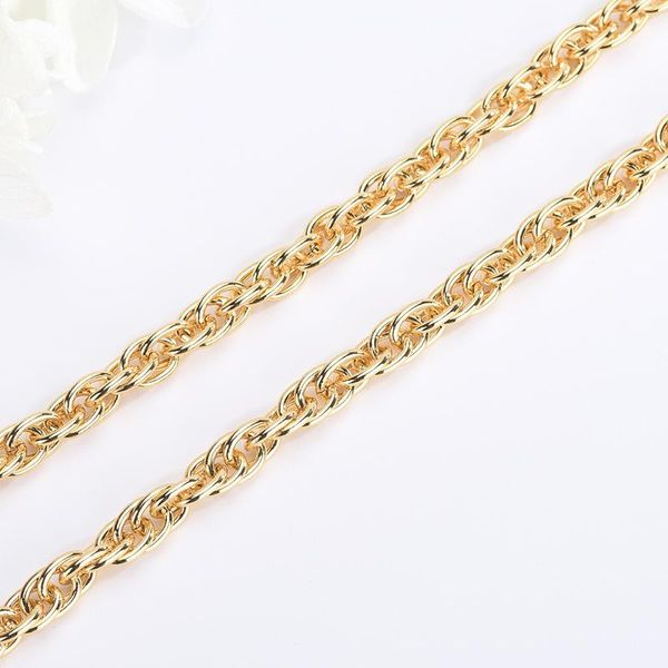 

chains 24 inch long chain gold plated necklace luxury, Silver