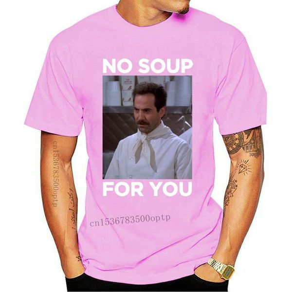 

men's t-shirts seinfeld no soup for you black t-shirt, White;black