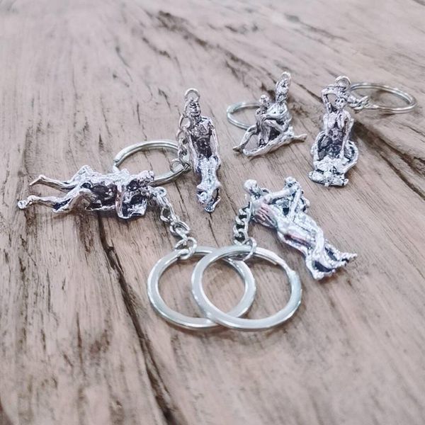 

keychains original hip hop personality fun keychain love keeper amulet jewelry pendant wedding gift shelter, Silver