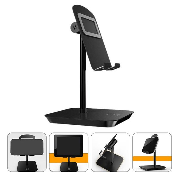 

cell phone mounts & holders adjustable tablet holder folding aluminium alloy weighted base stand