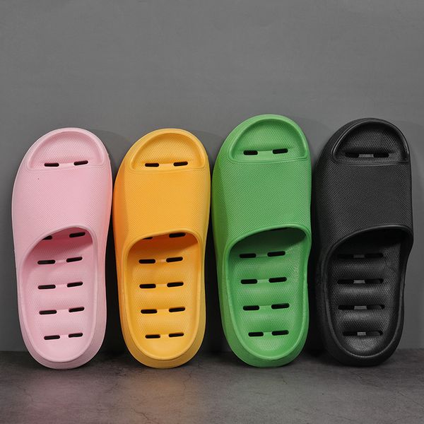 

slippers female spring and summer comfortable skid resistant couple home eva bathroom bathing men cool slippers female, Black
