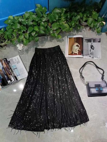 

skirts female fashion skirt z11696 luxury track famous european design party women's clothing 7j0w, Black