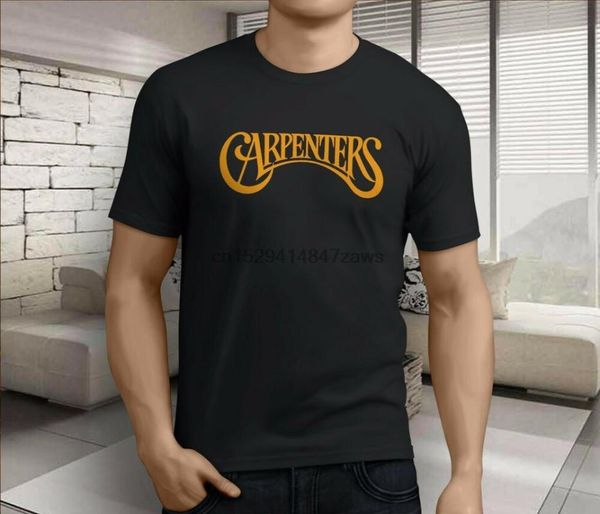 

men's t-shirts the carpenters 70s classic duo karen richard mens black t-shirt s-3xl, White;black