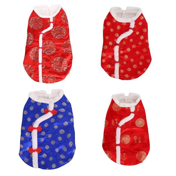 

dog cheongsam pet year fu costume tang dynasty cat dress for xs-xxxxxl costumes