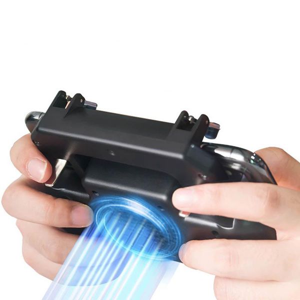 

game controllers & joysticks universal mobilephone controller mute cooling fan radiator handle for smartphone qjy99
