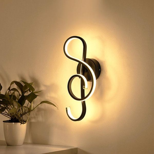 

wall lamp modern lamps living room bedroom bedside luster led indoor black white aisle lighting decoration arts