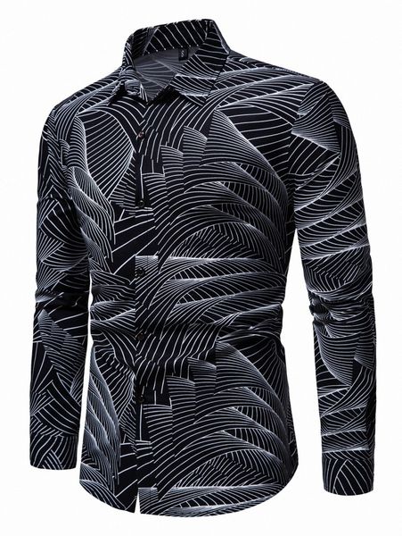

men allover print shirt t9vu#, White;black