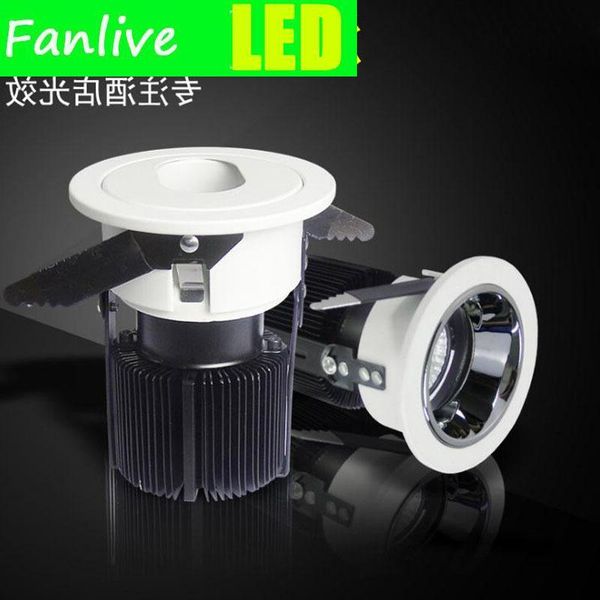 

downlights 10pcs/lot cob adjustable angle downlight 7w 10w/15w/20w indoor spot light lighting for el clothing store ac85-265v