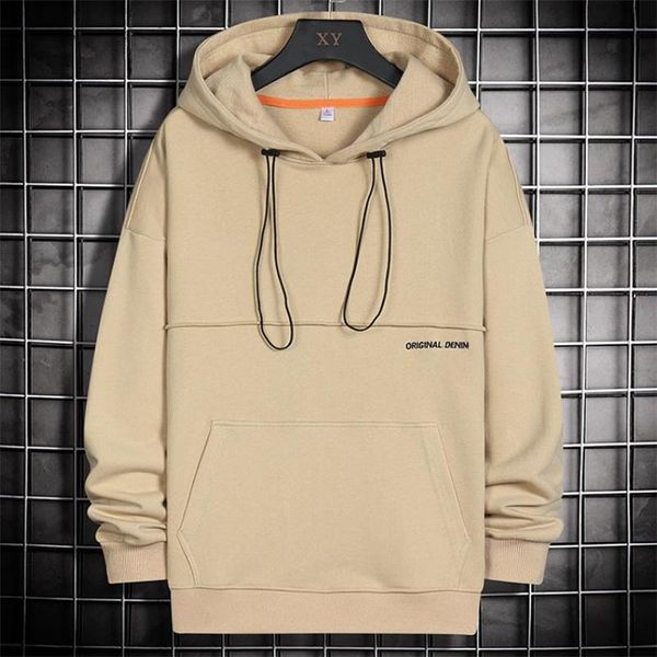 

men's hoodies & sweatshirts mens listing dropped shoulder hoodie sweatshirt street trend men pullovers, Black