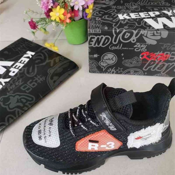 

cool youwei children's sports shoes, inner lining, tag handbag complete,, Black