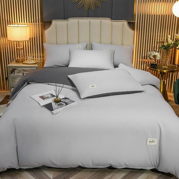 

bedding sets japanese luxury solid set  size bed comfortable sheet king duvet cover four piece suit bedroom decoration