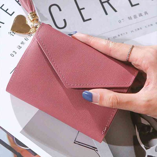

fringed leather wallet women long pu coin purse female girl wholesale, Red;black
