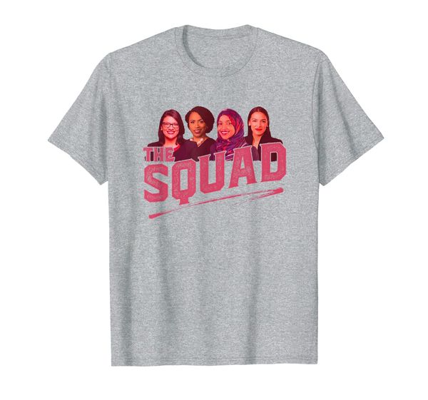 

the squad - aoc ilhan omar tlaib pressley t-shirt t-shirt, White;black