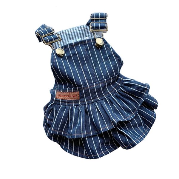 

dog denim skirt pet strap small dog pet summer dress cat clothes products