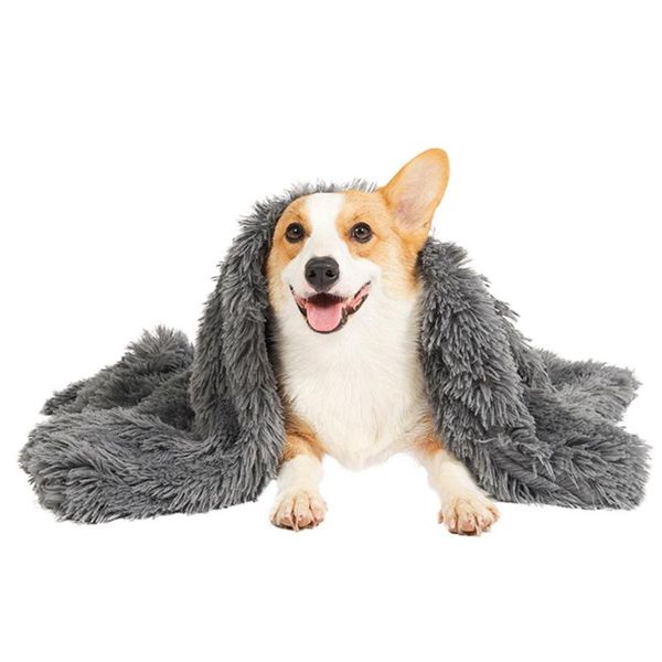 

fluffy soft dog plush blanket king size cat warm pet calming bed mat blankets for big dogs pets stuff kennel beds accessories kennels & pens