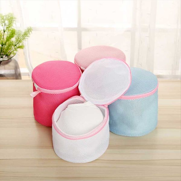 

laundry bags 4pcs net yarn double-layer thick washing machine underwear bag cylindrical three-dimensional protecting