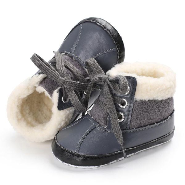 

first walkers winter born toddler shoes baby boys girls ankle snow boots crib anti-slip sneakers 0-18 months