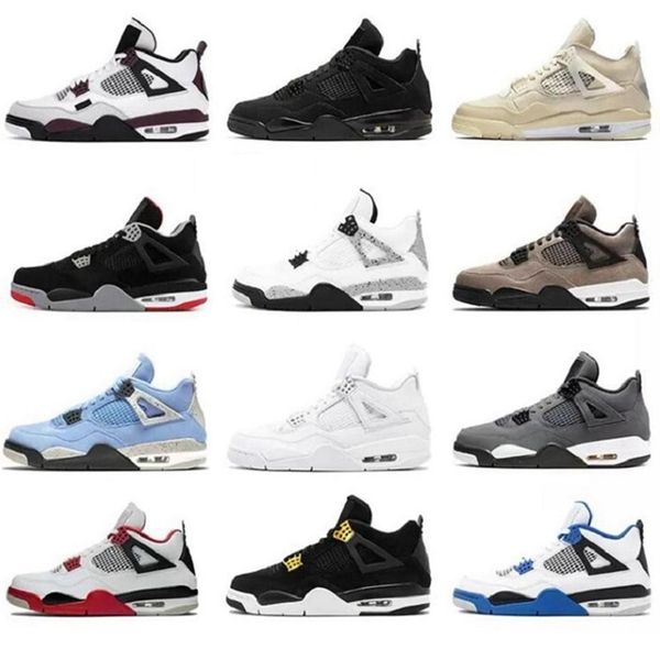 

boots 4s jumpman basketball shoes metallic purple red green bred black cat what the men mens sport sneakers dhpr7