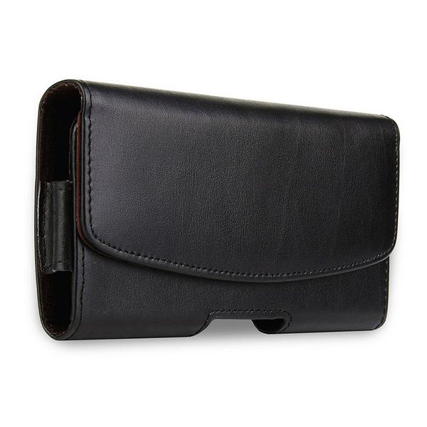 

cell phone pouches universal case luxury slim hip belt clip cover mobile bag holster black scrub leather for huawei honor 10