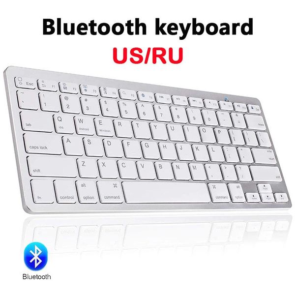 

keyboards wireless keyboard bluetooth 78 key ultra slimrussian/spanish/korean/arabic/french/german/thai for ipad/windows os/mac/android