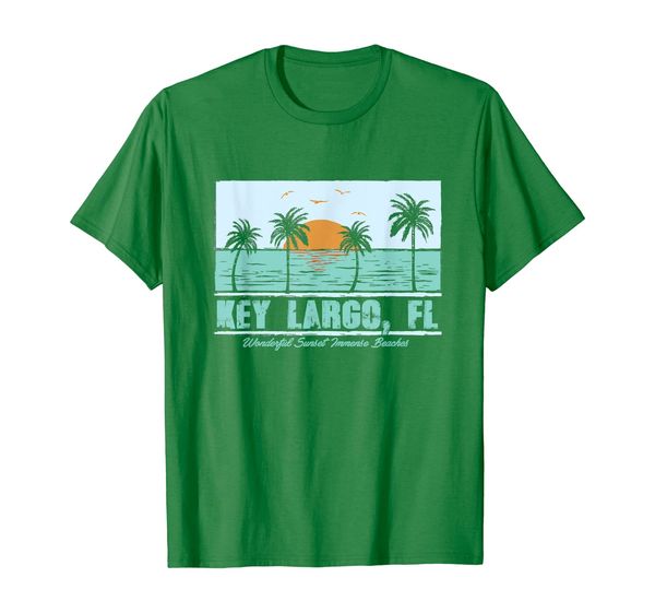 

key largo beach florida shirt vacation holiday, White;black