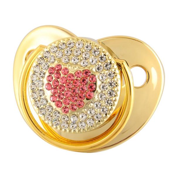 

pacifiers# luxury baby soother wholesale bling pacifier with rhinestones orthodontic dummy nipple 0-18 months