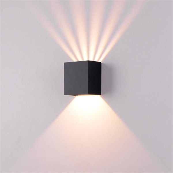 

outdoor wall lamps waterproof 6w led indoor lights bedroom bedside lamp porch garden light modern aluminum sconce